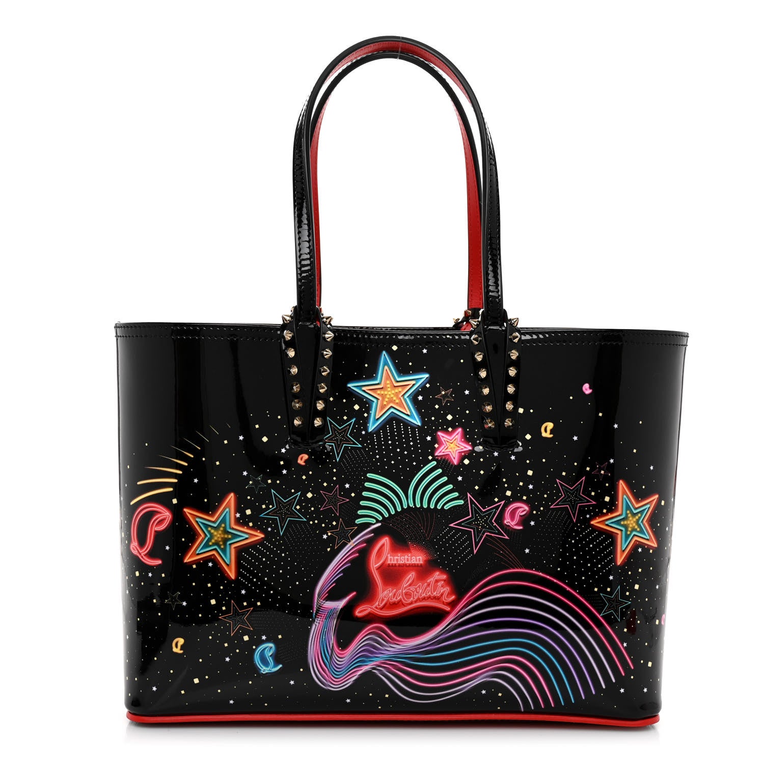 Christian Louboutin Patent Calfskin Small Starlight Cabata Tote Multicolor 1 of 8