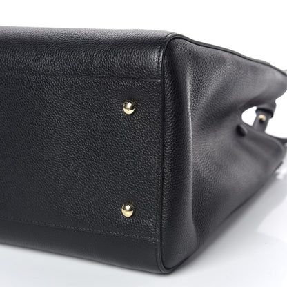 Chanel Grained Calfskin Medium Neo Executive Shopper Tote Black 9 of 10