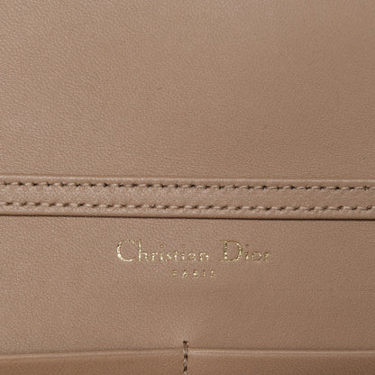 Christian Dior Grained Calfskin Diorama Wallet on Chain Pouch Nude 6 of 8
