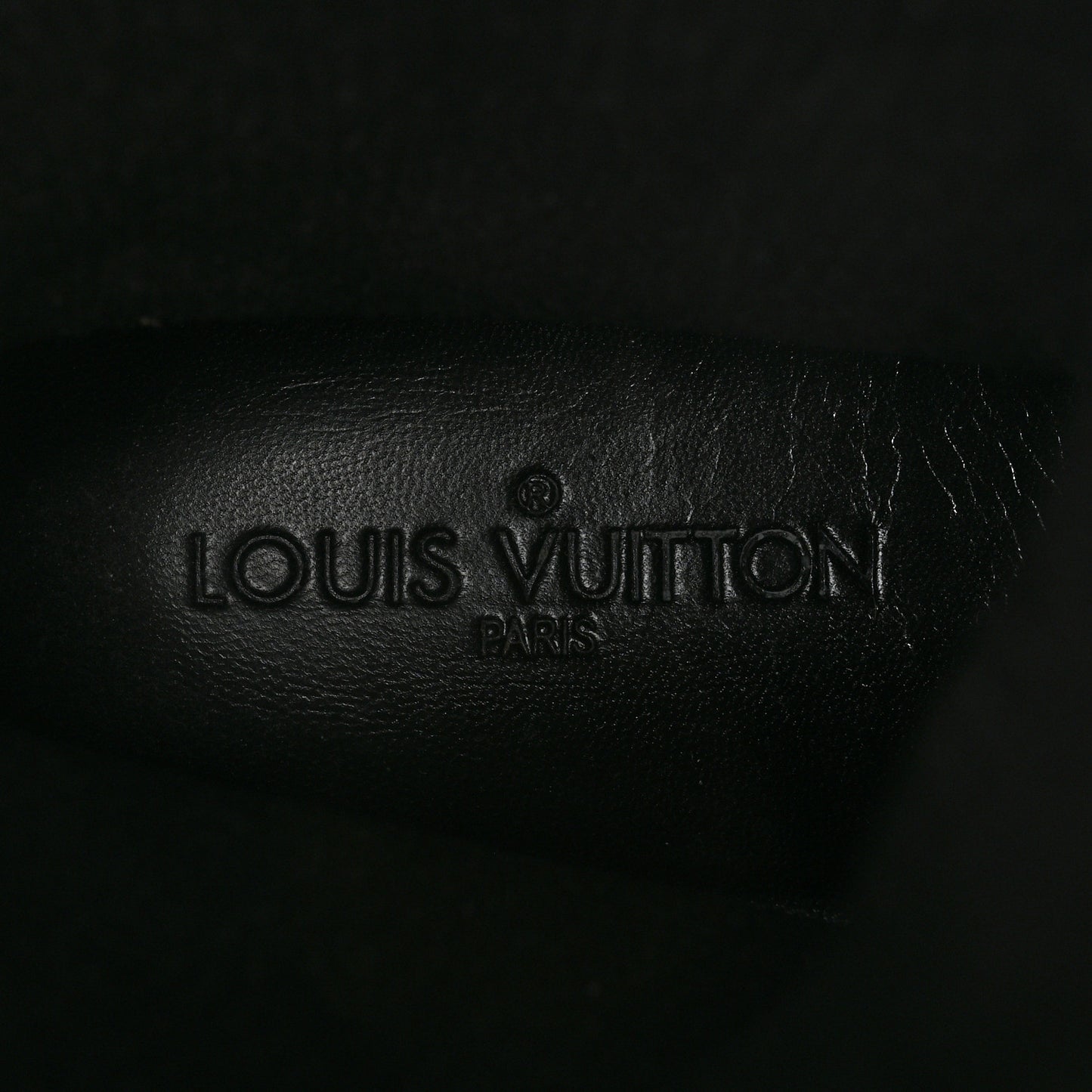 Rubber Embossed Monogram Splash Rain Boots 38 Black