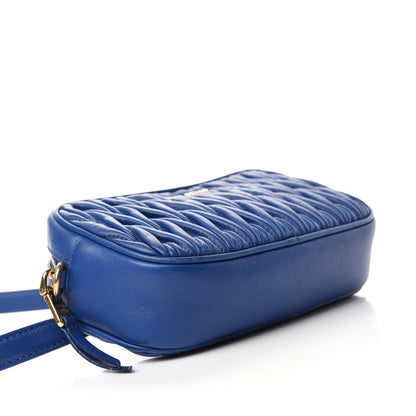 Miu Miu Nappa Matelasse Marsupio Belt Bag Azurro 4 of 10