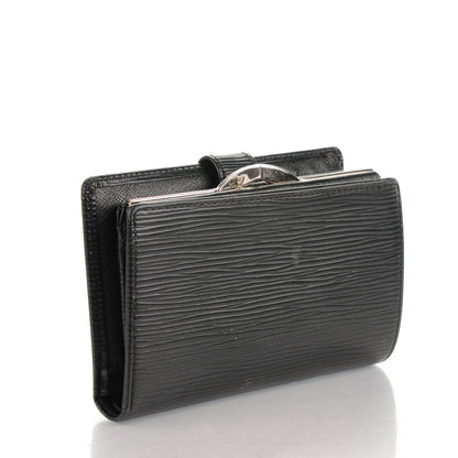 Louis Vuitton Epi French Purse Wallet Black 3 of 8