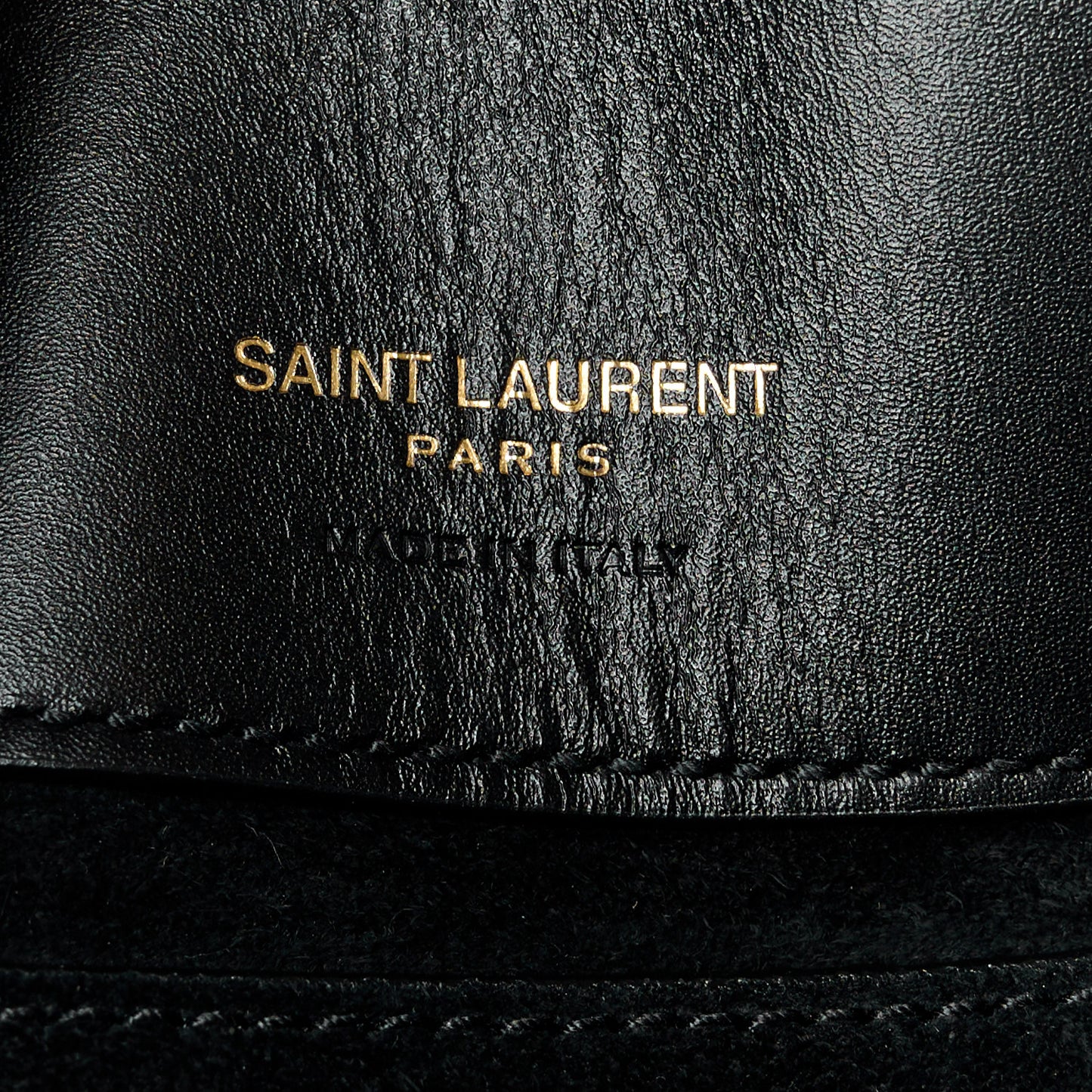 Shiny Calfskin Le 37 Mini Bucket Bag Black