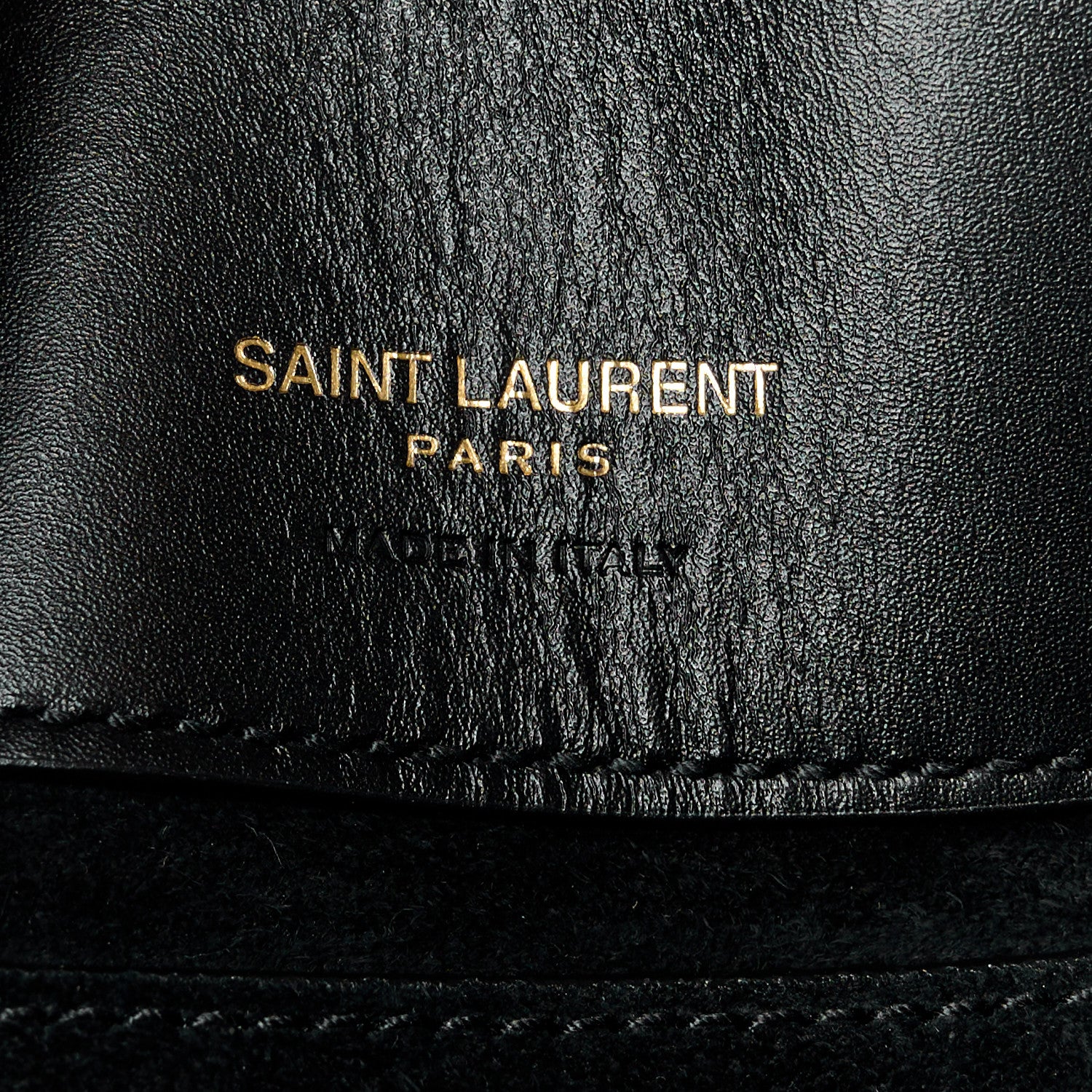 Saint Laurent Shiny Calfskin Le 37 Mini Bucket Bag Black 6 of 9