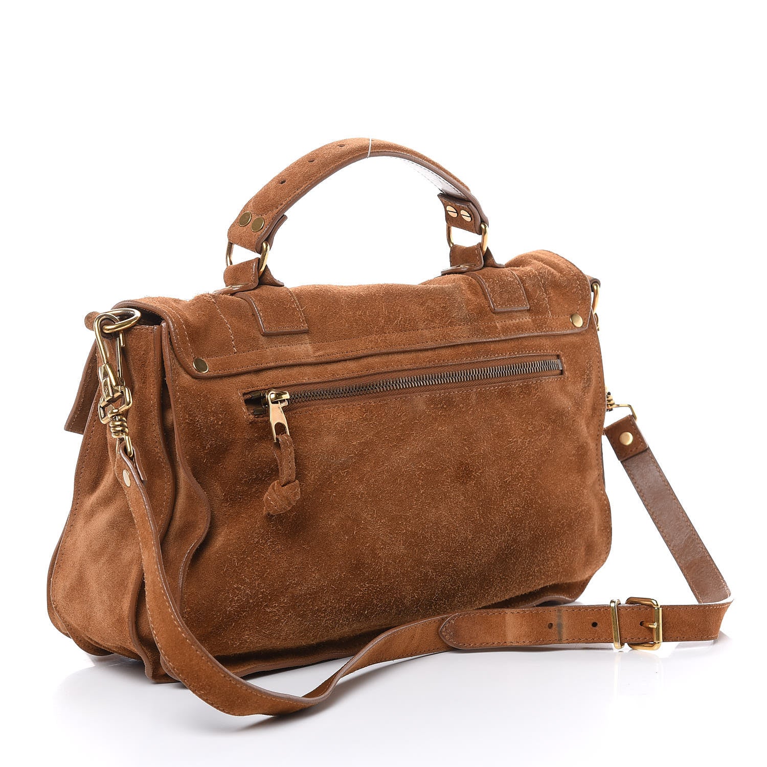 Proenza Schouler Suede Medium PS1 Satchel Tobacco 3 of 13