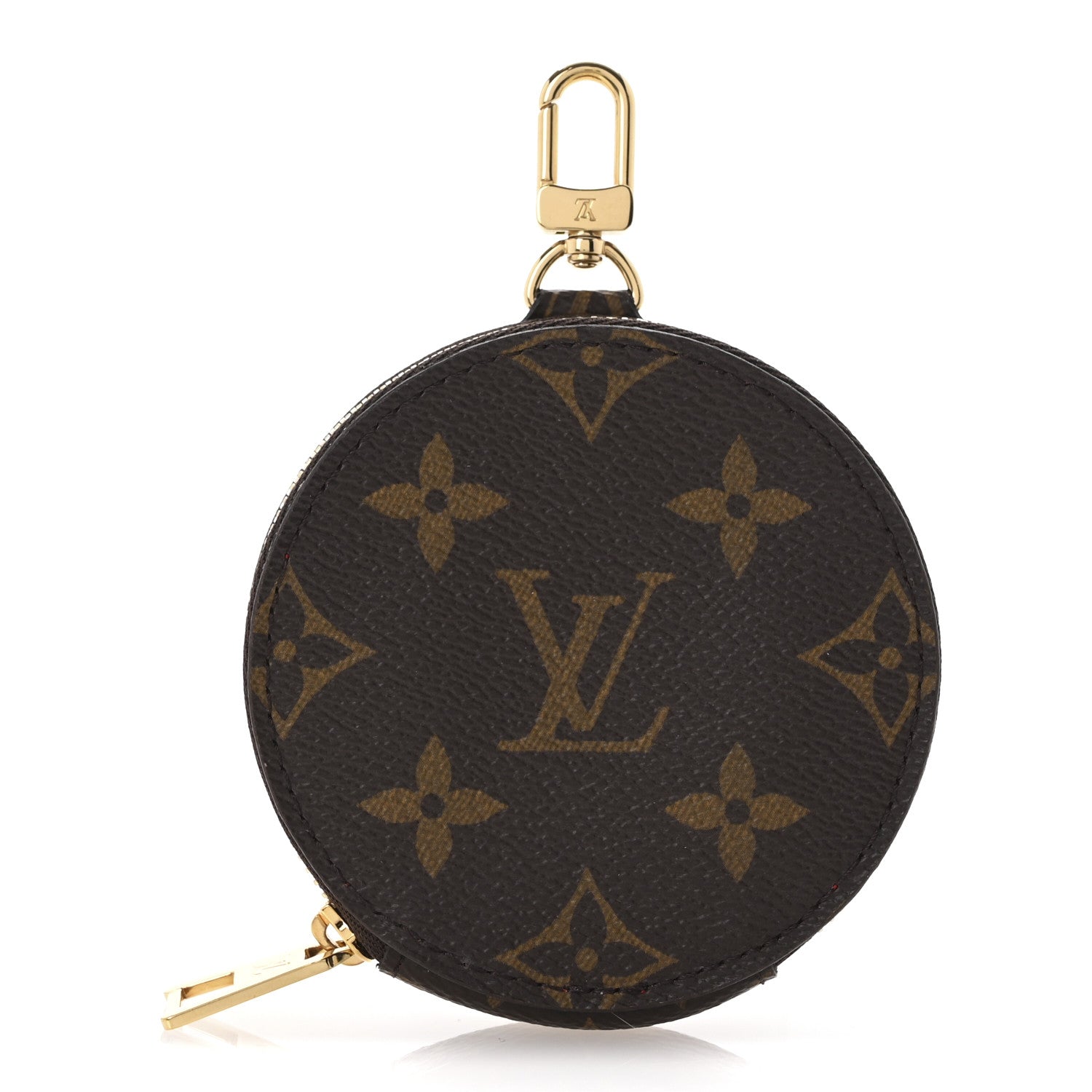 Louis Vuitton Monogram OnTheGo East West Round Coin Purse Red 1 of 8