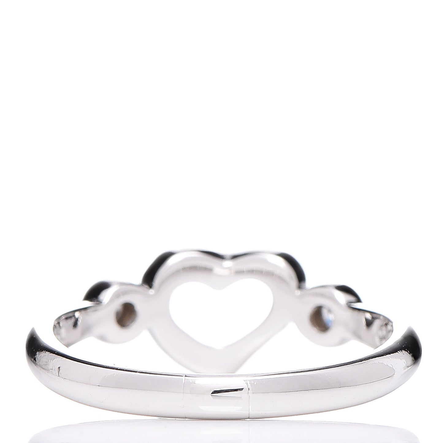 Platinum Diamond Elsa Peretti Open Heart Ring 49 5