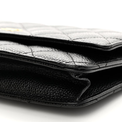 Chanel Caviar Quilted Wallet on Chain WOC Black 10 of 14
