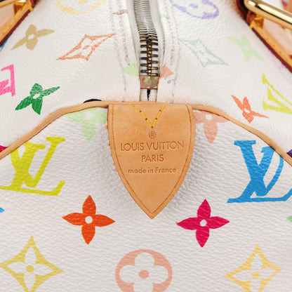 Louis Vuitton Monogram Multicolor Speedy 30 White 5 of 7