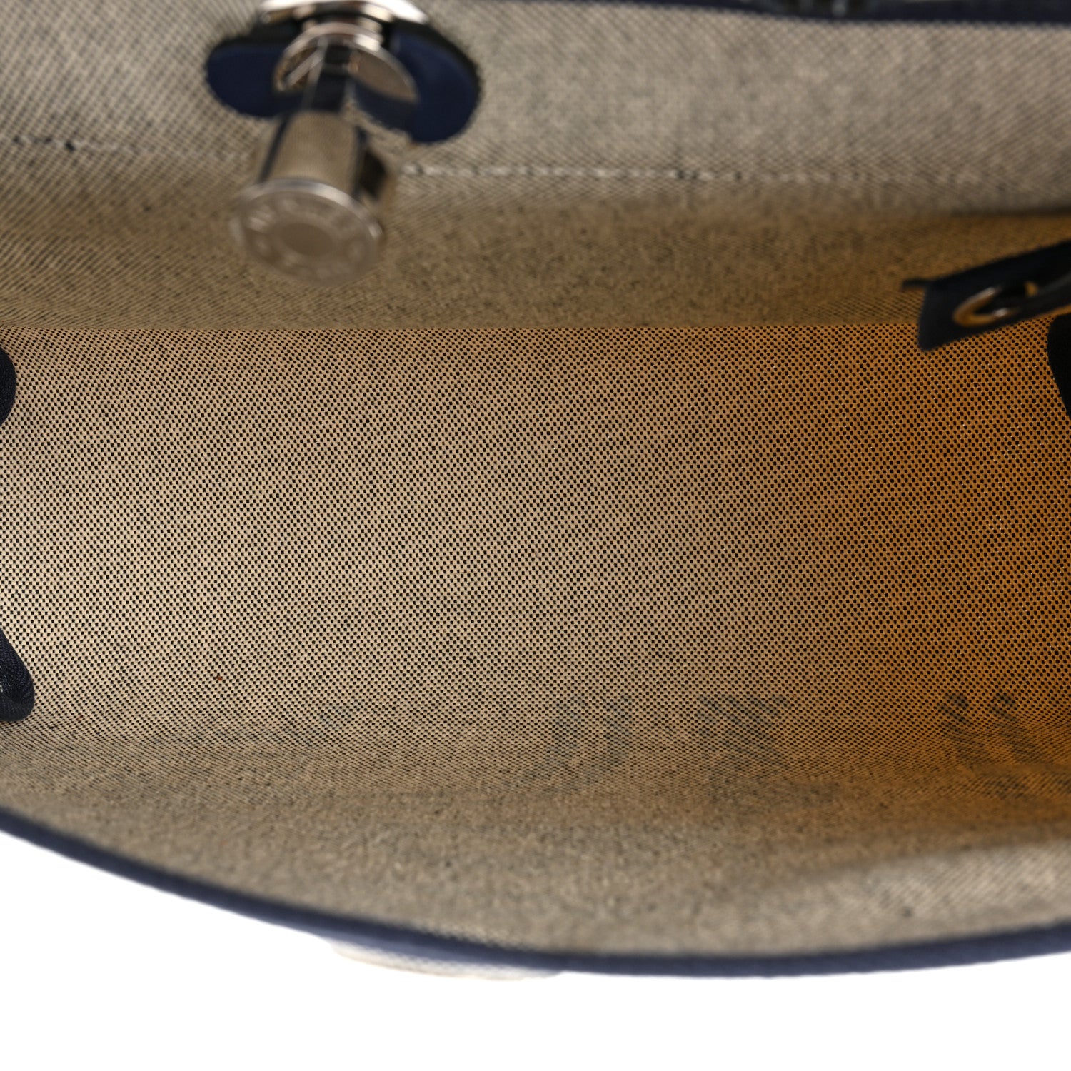 Hermes Vache Hunter Toile H Brides de Gala Herbag Zip Retourne 31 PM Bleu De France Ecru Black 6 of 11