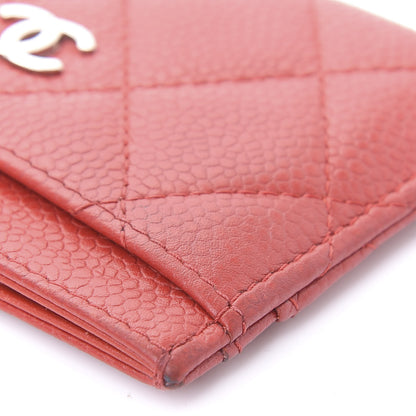 Chanel Caviar Quilted Card Holder Red 6 of 13