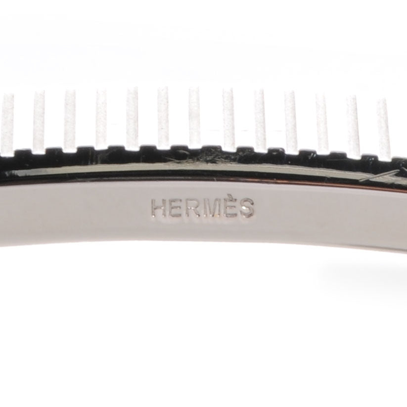 Hermes Palladium Ribbed 32mm H Belt Buckle 4 of 5
