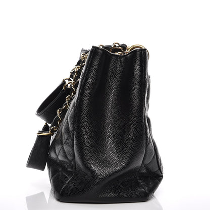 Chanel Caviar Quilted Grand Shopping Tote GST Black 14 of 14