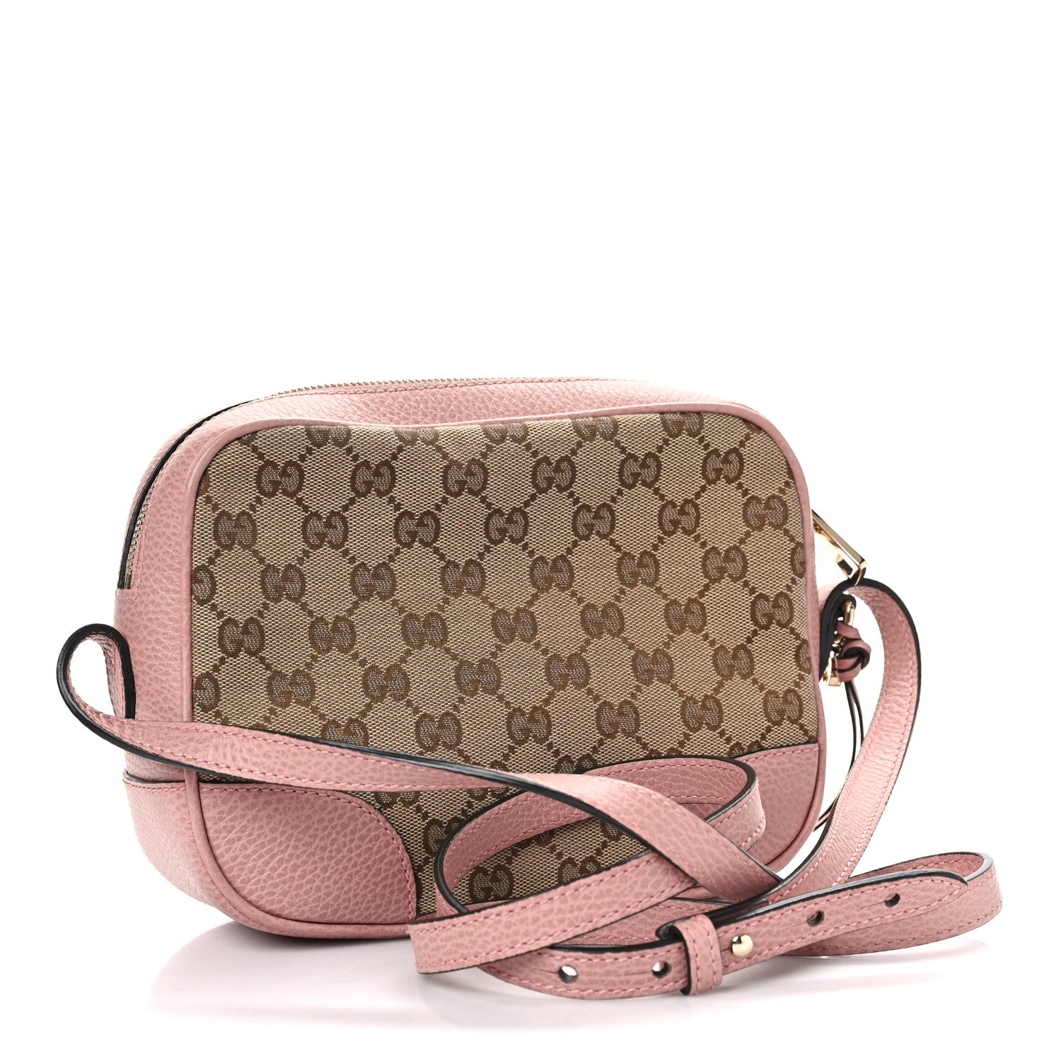 Gucci Monogram Mini Bree Messenger Bag Beige Soft Pink 3 of 9
