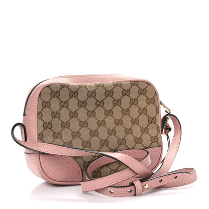 Gucci Monogram Mini Bree Messenger Bag Beige Soft Pink 3 of 9