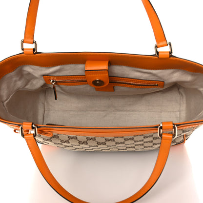 Gucci Monogram Web Medium Mayfair Tote Orange 4 of 11