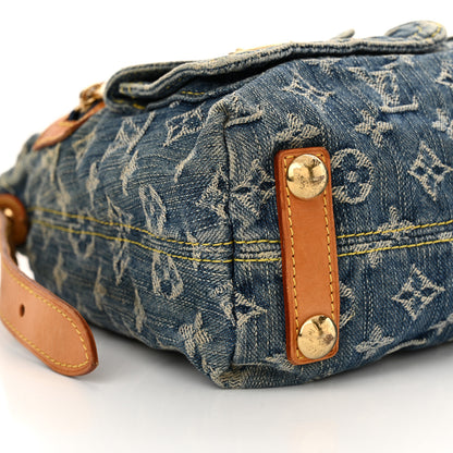 Louis Vuitton Monogram Denim Baggy PM Blue 9 of 12