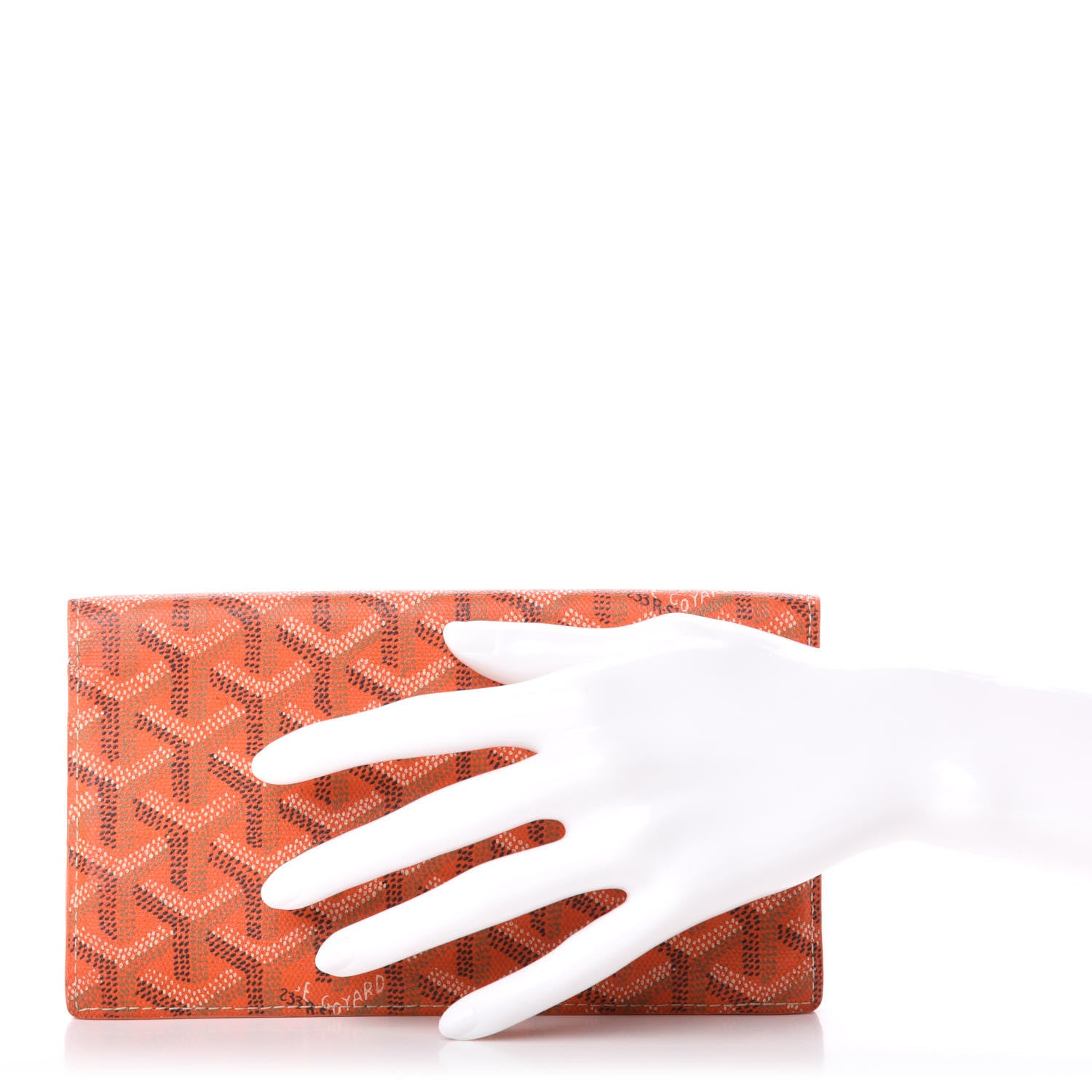 Goyard Goyardine Richelieu Wallet Orange 2 of 7
