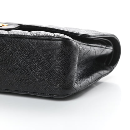 Chanel Caviar Quilted Medium Double Flap Black 11 of 16