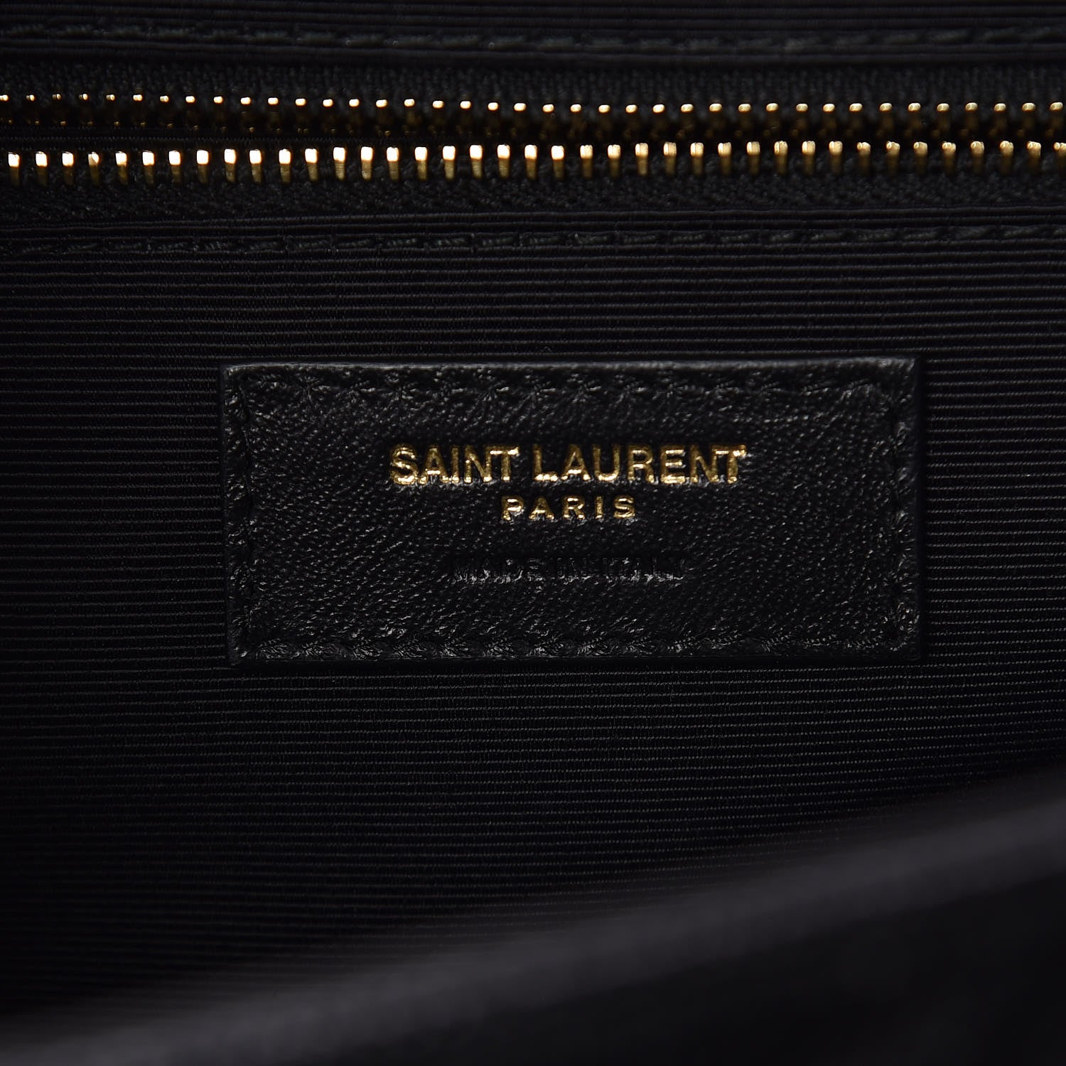 Saint Laurent Grain De Poudre Textured Mixed Matelasse Large Triquilt Monogram Satchel Black 6 of 10