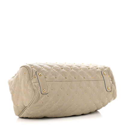 Marc Jacobs Calfskin Quilted Studded Stam Grey 4 of 24