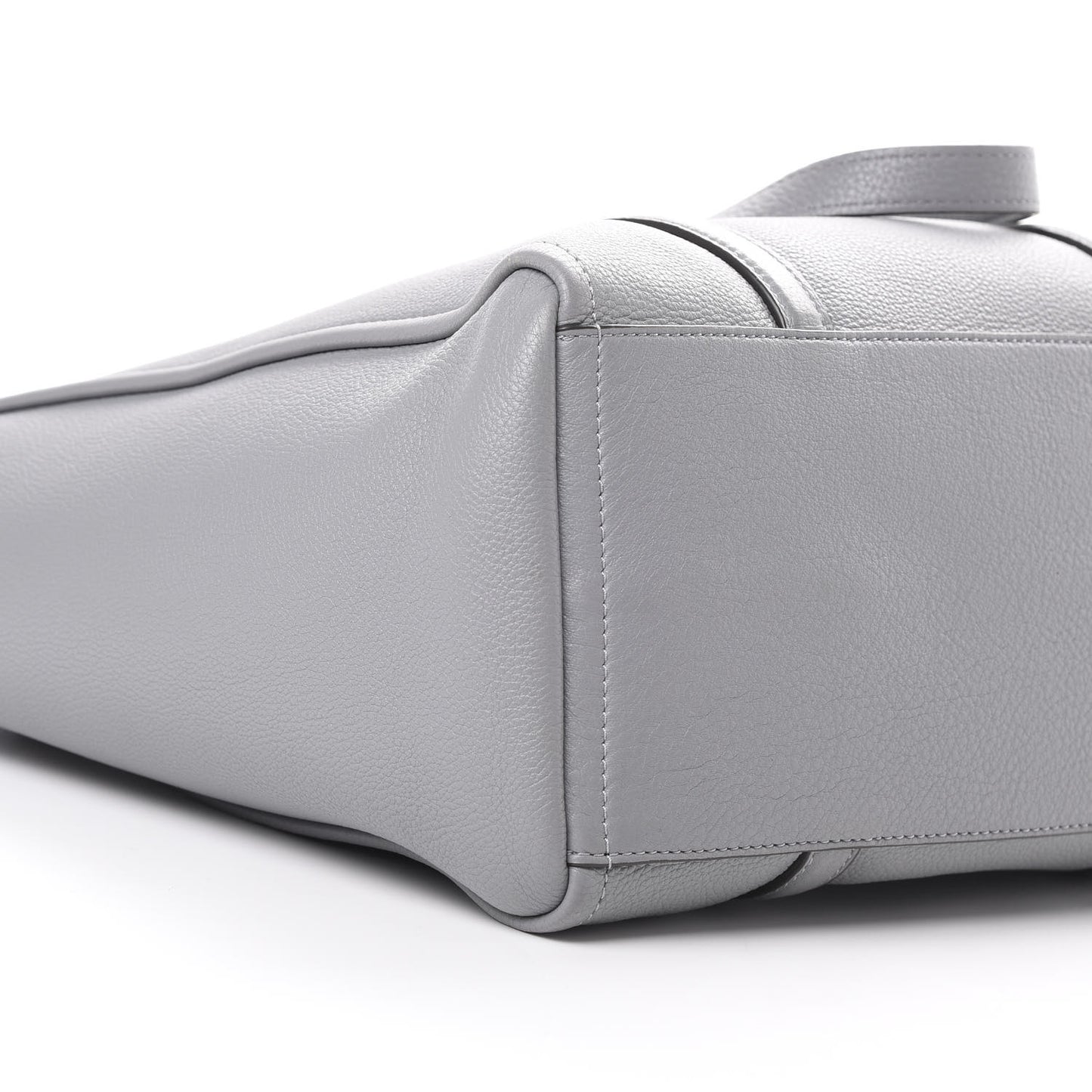 Grained Calfskin The Tag Tote Grey