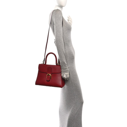 Delvaux Grained Calfskin MM Brillant Satchel Red 2 of 10