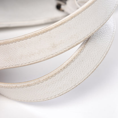 Chanel Soft Caviar Quilted CC Timeless Tote White 19 of 19