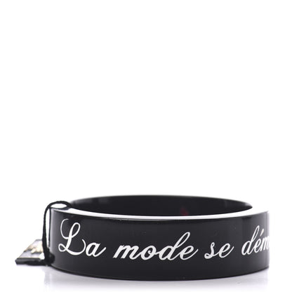 Chanel Resin Coco Bangle Bracelet Black 3 of 6