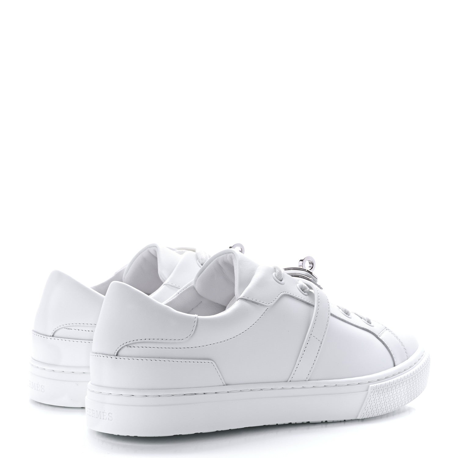 Hermes Calfskin Day Sneakers 37.5 White 4 of 8