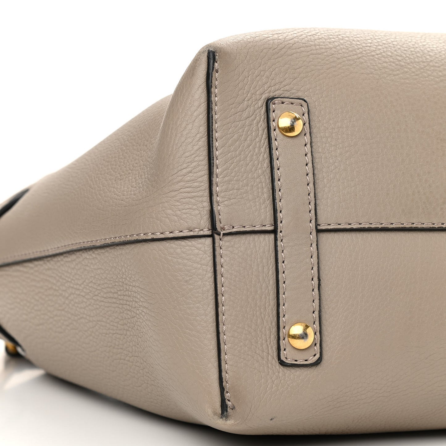 Soft Grain Calfskin Medium Belt Bag Beige Brown