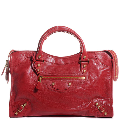 Balenciaga Agneau Giant 12 Gold Hardware City Rouge Cardinal 1 of 12