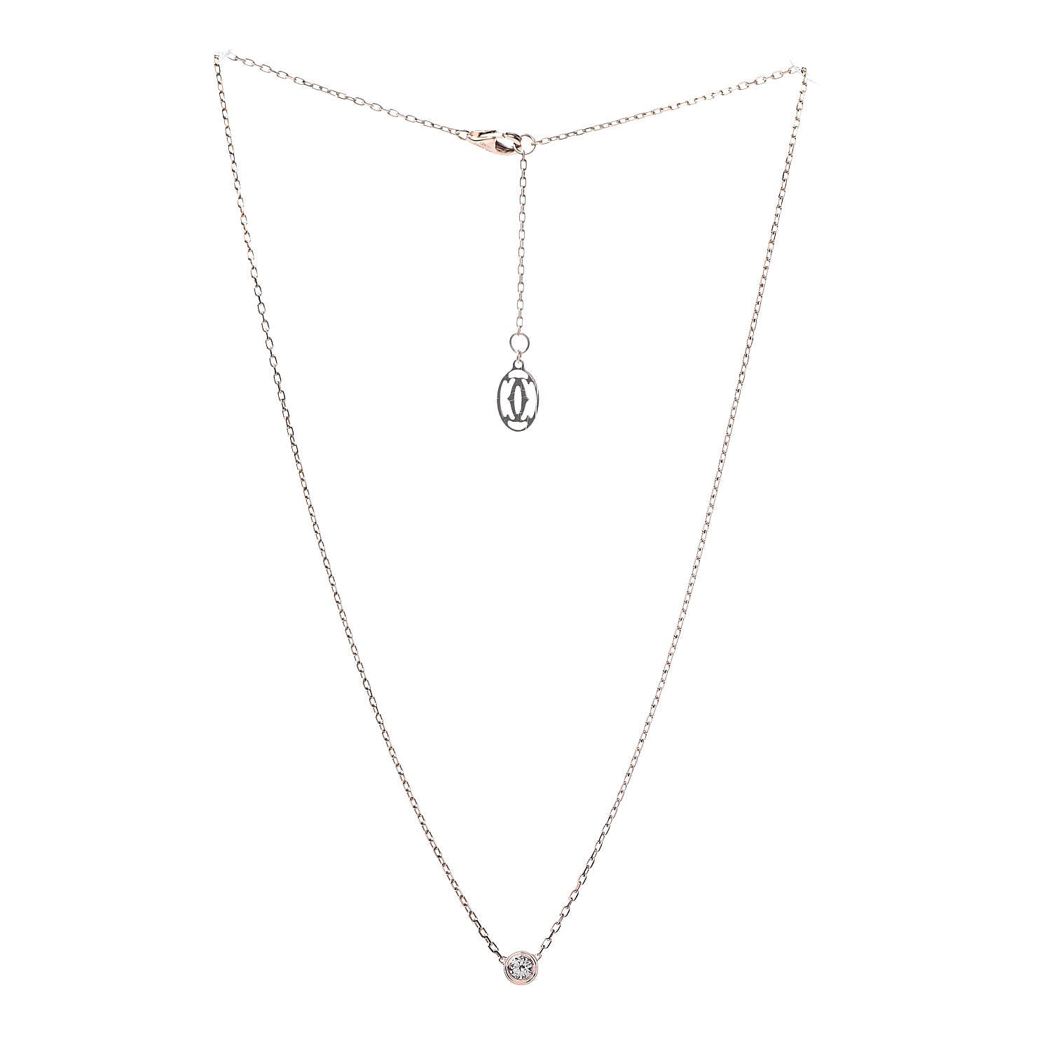 Cartier 18K Pink Gold Pink Sapphire D'Amour Pendant Necklace 3 of 6