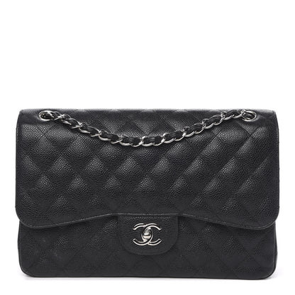 Chanel Caviar Quilted Jumbo Double Flap Black 1 of 16