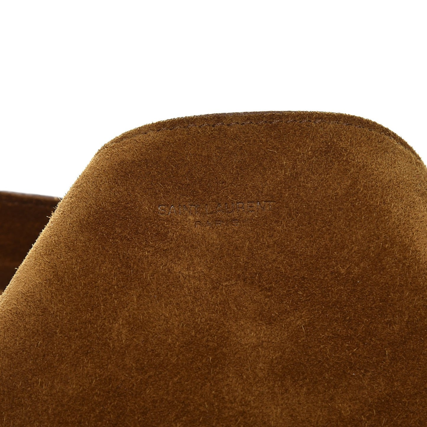 Suede Studded Bucket Bag Light Ocre