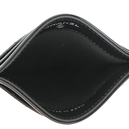 Chanel Patent Calfskin Quilted Card Holder So Black 5 of 9