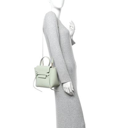 Celine Grained Calfskin Nano Belt Bag Jade 2 of 11