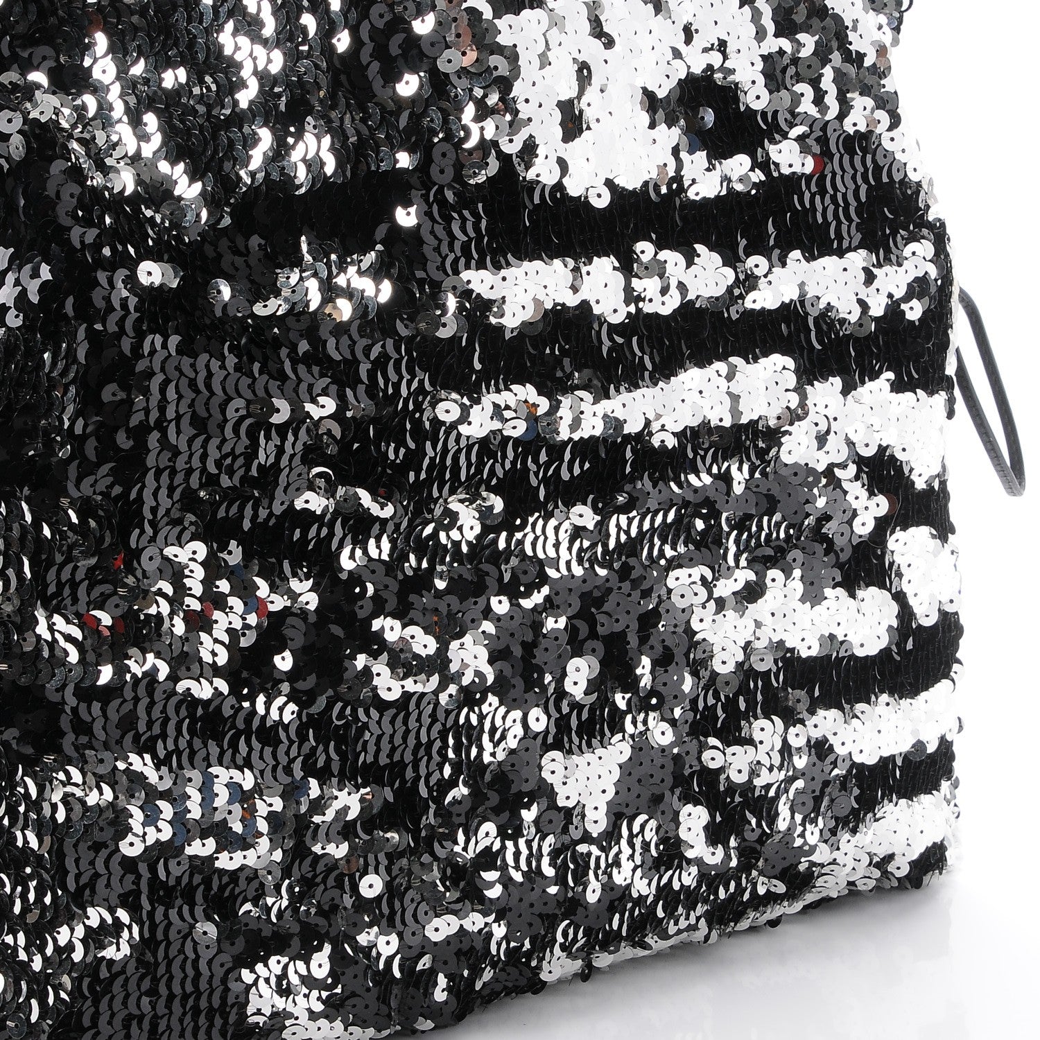 Chanel Sequin Summer Night Drawstring Tote Black 9 of 9