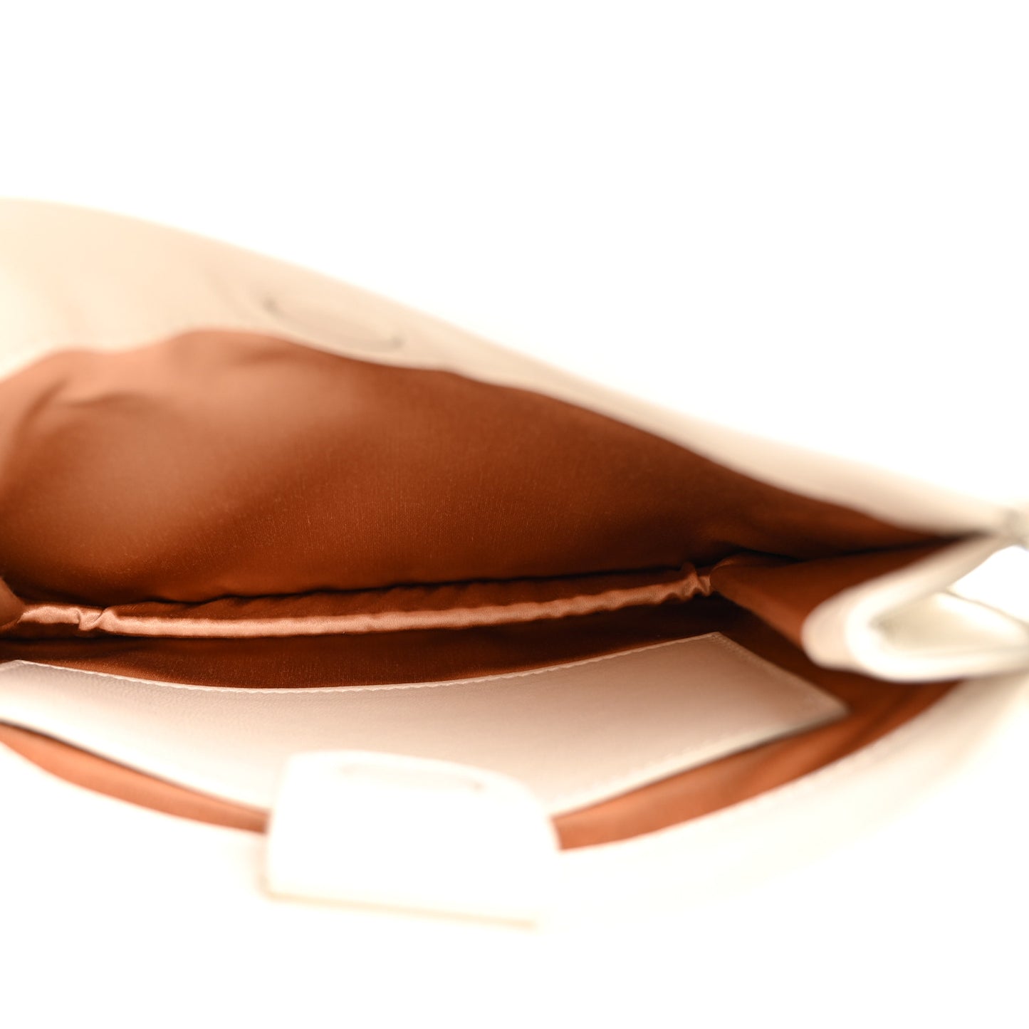 Calfskin Horsebit Slim Shoulder Bag White