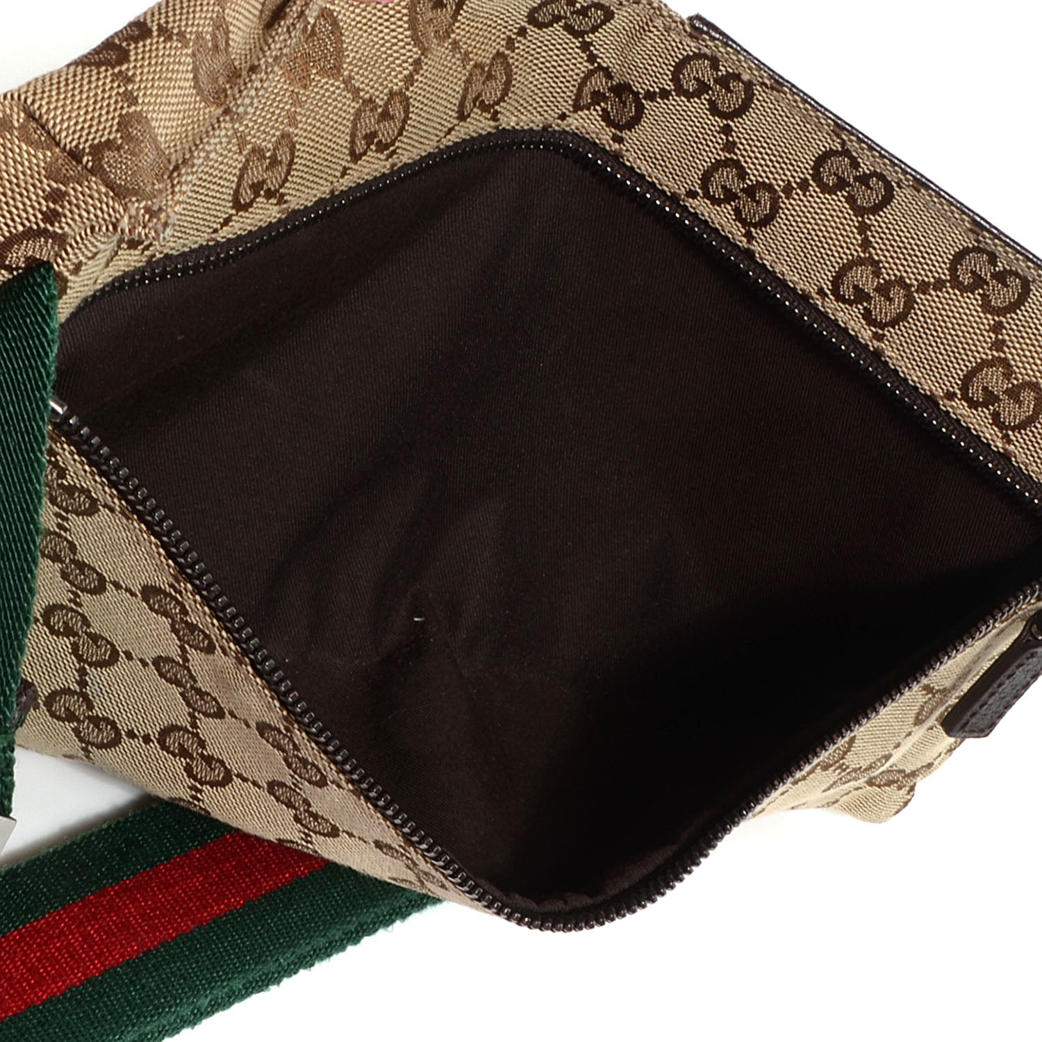 Gucci Monogram Web Belt Bag Dark Brown 8 of 8