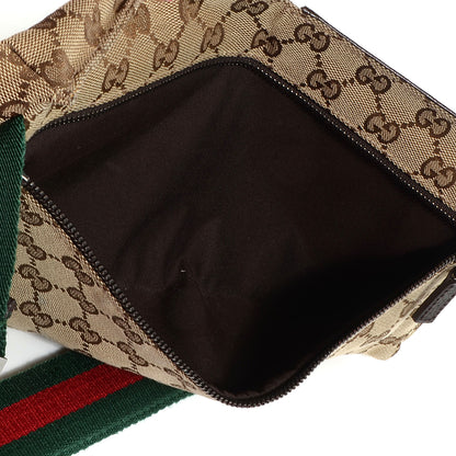 Gucci Monogram Web Belt Bag Dark Brown 8 of 8