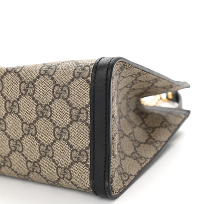 Gucci GG Supreme Monogram Small Padlock Tote Black 11 of 13