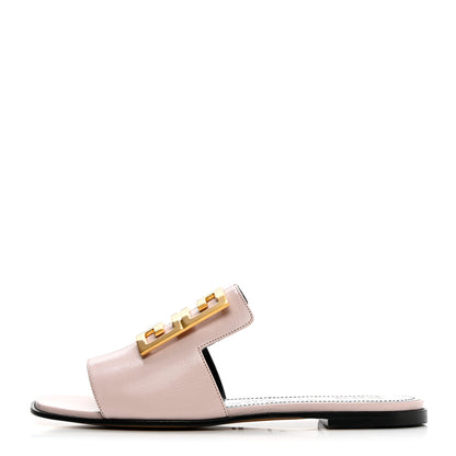 Givenchy Grained Calfskin 4G Flat Sandals 36 Pale Pink 1 of 13