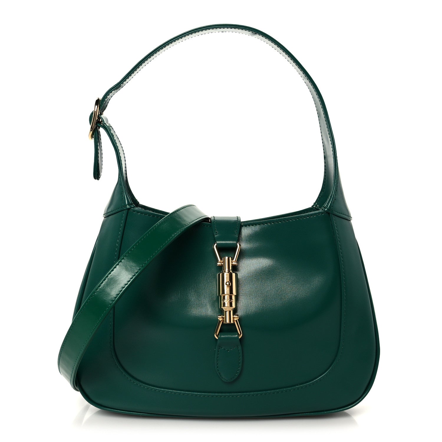 Gucci Boarded Dyana Lux Calfskin Small Jackie 1961 Hobo Emerald 1 of 11