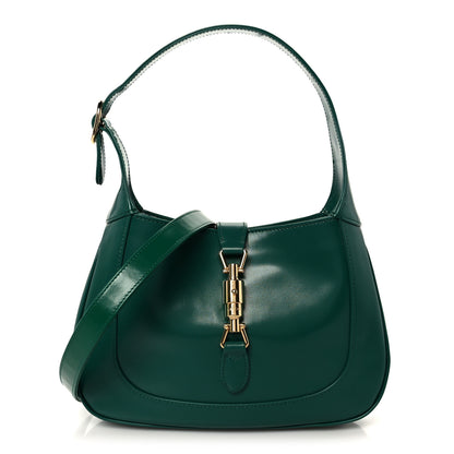 Gucci Boarded Dyana Lux Calfskin Small Jackie 1961 Hobo Emerald 1 of 11