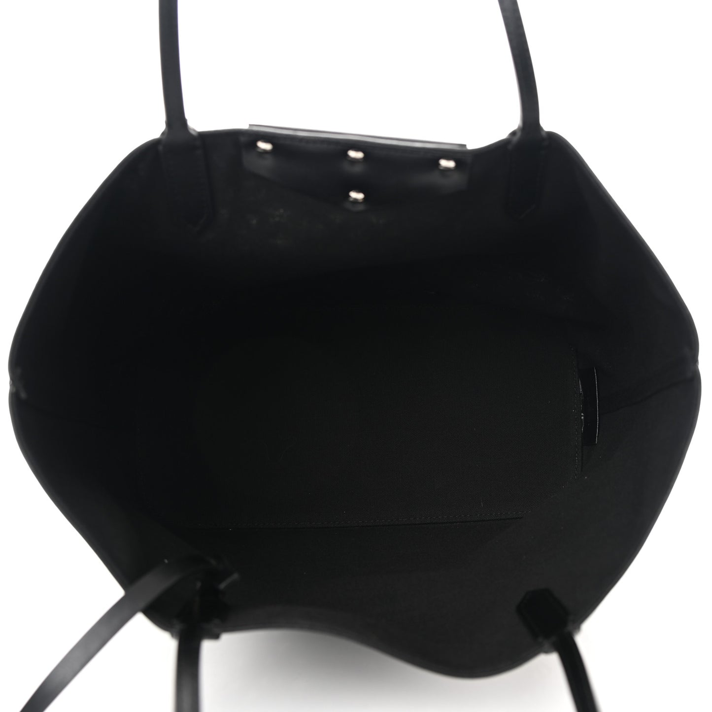 Calfskin Lazer Cut Medium Antigona Tote Black White