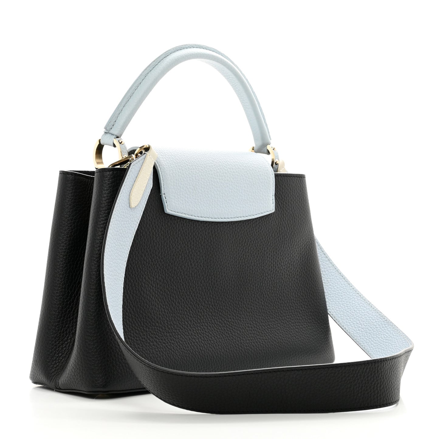 Taurillon Capucines MM Black Blue White