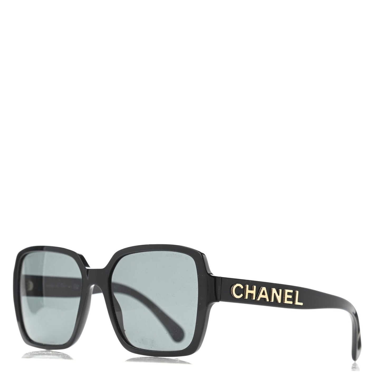 Acetate Polarized Square Sunglasses 5408 Black