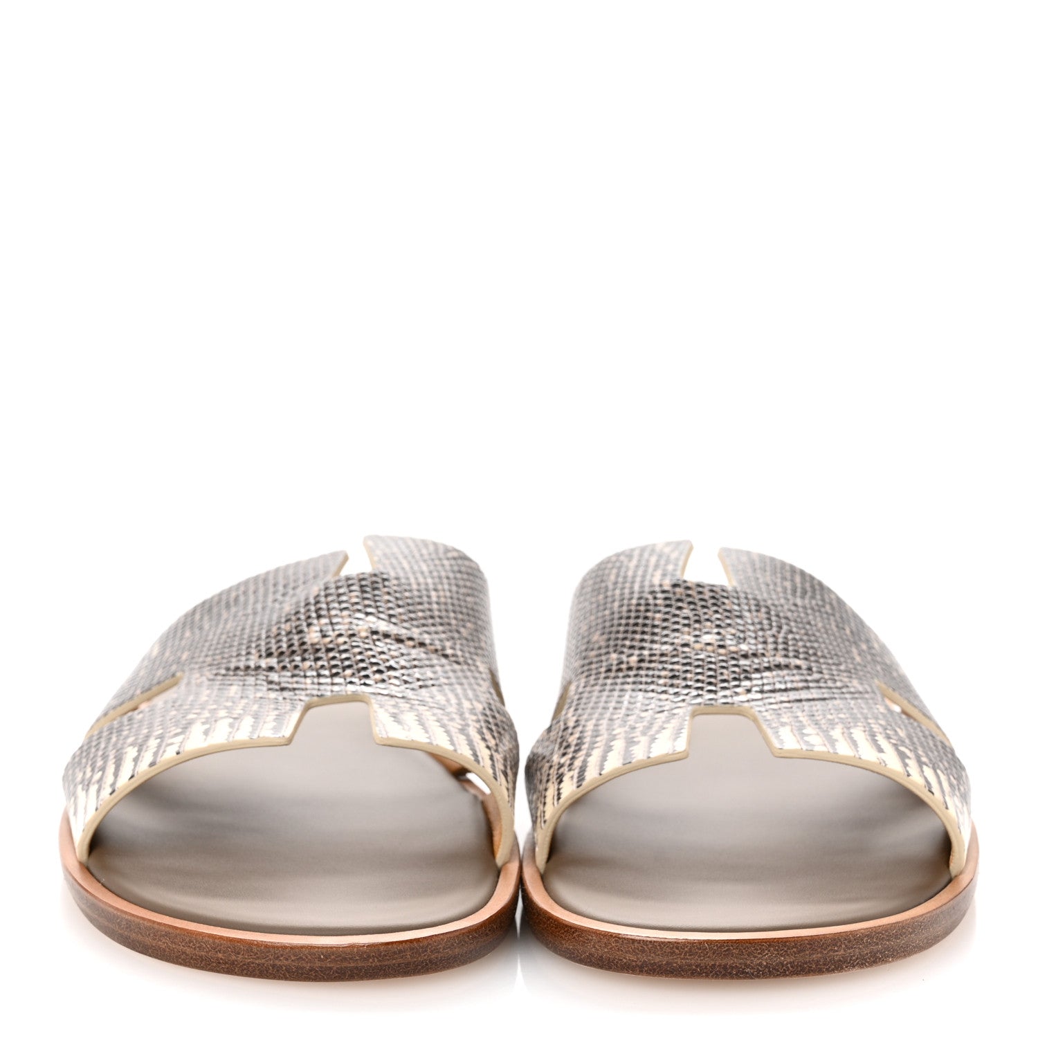 Hermes Lizard Mens Izmir Sandals 44 Ombre 3 of 9