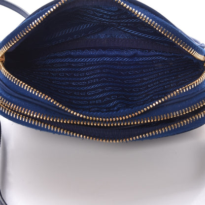 Prada Tessuto Nylon Convertible Crossbody Wristlet Royal 6 of 10